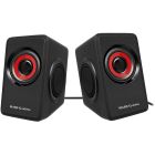 Altavoces Mars Gaming MS1 10W 2.0 Rojo