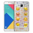 Funda TPU Transparente Crazy, Sad - Samsung Galaxy A3 2017 Emoji