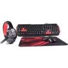 Pack Mars Gaming MRCP1 (Teclado+Ratón+Auriculares+Alfombrilla)