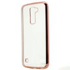 Funda TPU Metal LG K10 Rosa