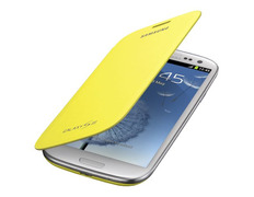 Funda oficial Galaxy S3 tipo libro amarilla