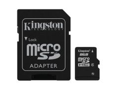 MEM MICRO SD 8GB KINGSTON CL4 + ADAPT SD