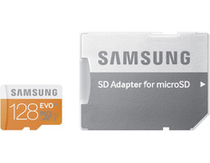 MICRO SD SAMSUNG + ADAPTADOR SD 128GB EVO CLASE 10