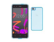 Funda Bq Aquaris M4.5 Gummy Azul