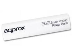 Batería externa 2600 mAh Blanco