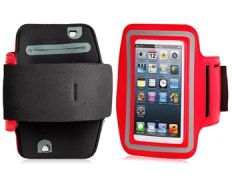 Brazalete deportivo para iPhone 5 Rojo