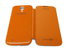 Funda tipo libro para Samsung Galaxy S4 Naranja