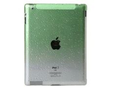 Durable Plastic Drop Design iPad 2 Open-face Case (Green)