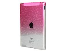 Durable Plastic Drop Design iPad 2 Open-face Case (Pink)