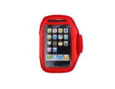 Brazalete deportivo para iPhone 4G/4GS Rojo