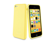 Funda minigel Muvit iPhone 5C Amarillo