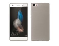 Funda Minigel Negro Transparente + Protector Huawei P8 Lite Muvit