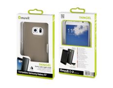 Funda Minigel Negro Humo Samsung Galaxy S7 Muvit