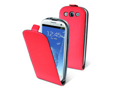 Funda Tapa Flip Cover Galaxy Siii Roja