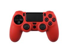 Funda de silicona para Dualshock 4 Rojo