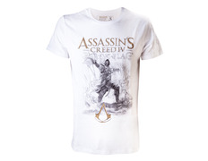 Camiseta Assassin's Creed IV - Sketch Art XL