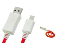 Cable de recarga luminoso para Samsung Galaxy/Nokia/HTC Rojo