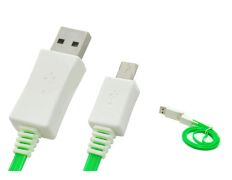 Cable de recarga luminoso para Samsung Galaxy/Nokia/HTC Verde