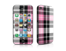 Skin Pink Plaid iPhone 4