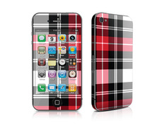 Skin Red Plaid iPhone 4