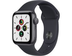 Apple Watch SE 2021 GPS 40 mm Caja de Aluminio Gris espacial/Correa Deportiva Negro Medianoche