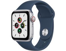 Apple Watch SE 2021 GPS/Cellular 40 mm Aluminio Plata/Correa Deportiva Azul Abismo