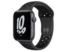 Apple Watch SE Nike GPS 44mm Caja Aluminio Gris Espacial/Correa Deportiva Nike Antracita Negro