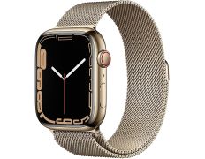 Apple Watch Series 7 GPS/Cellular 45 mm Caja de Acero Oro/Correa Milanesa en Oro