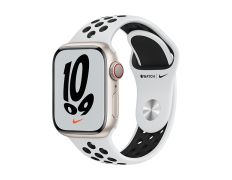 Apple Watch Series 7 Nike GPS/Cellular 45 mm Caja de Aluminio en Plata/Correa Deportiva Nike