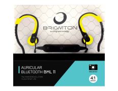 Auriculares Deportivos Bluetooth Brigmton Amarillo