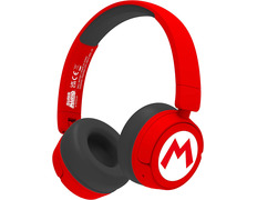 Auriculares OTL Wireless Bluetooth Headphone Super Mario Rojo