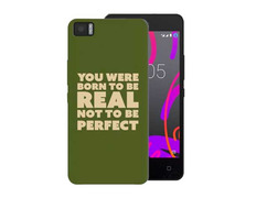 TPU Verde Tacto Goma You Were Born BQ Aquaris M4.5/A4