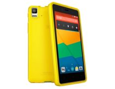 Carcasa bq Aquaris E4.5 Gummie Cover Amarillo