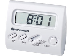 Bresser Despertador Yo-Yo Pantalla LCD Blanco