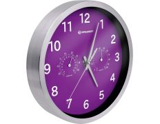 Bresser Mytime Reloj Pared Termo-/Higro 25cm Violeta