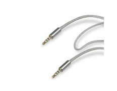 Cable audio stereo 3.5 mm Gris metálico SBS