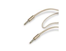 Cable audio stereo 3.5 mm Oro metálico SBS