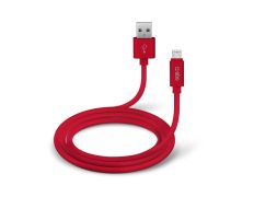 Cable de datos y de Carga Lightning Colección Polo SBS Rojo