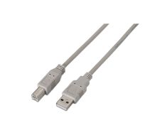 Cable Impresora USB(A)M 2.0 a USB(B)M Aisens 1M Gris