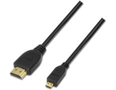 Cable Micro HDMI(D)M a HDMI(A)M Aisens 1.8M Negro