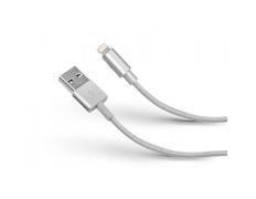 Cable trenzado lightning iPhone Gold Collection Plata SBS