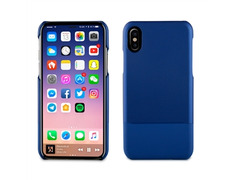 Carcasa Doble Skin PU Azul "Edición especial" Apple iPhone X muvit