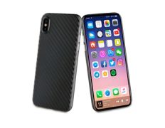 Carcasa negra fibra carbono "edición especial" iphone X muvit