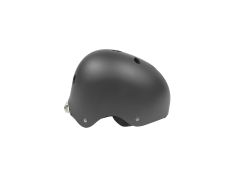 Casco Negro Mate con Luz de Seguridad Zamelux