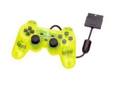 Dual Shock 2 Amarillo Transparente