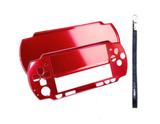 Ultra Slim Aluminium Case PSP Slim Rojo