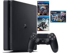 Consola Playstation 4 Slim (500GB) Negro + Destiny 2 + Space Hulk + Starlink