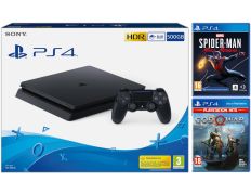 Consola PS4 (500GB) + Spiderman Miles Morales + God of War (PSHits)