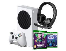 Consola Xbox Series S + Fortnite La Última Risa + Leyendas de Menta + Auriculares