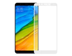 Cristal Templado Completo Curvo 5D - Xiaomi Redmi 5 Plus Blanco